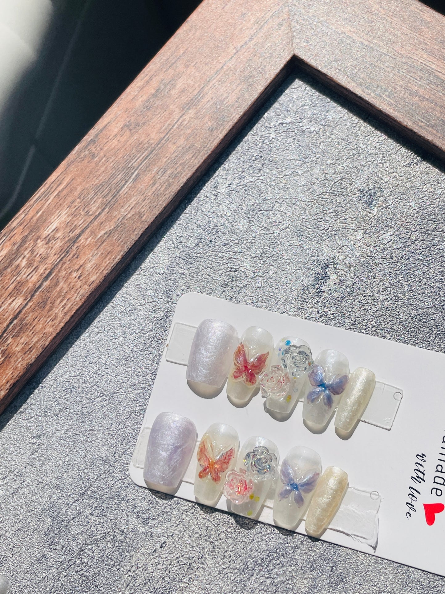 3D Butterfly + Camellia