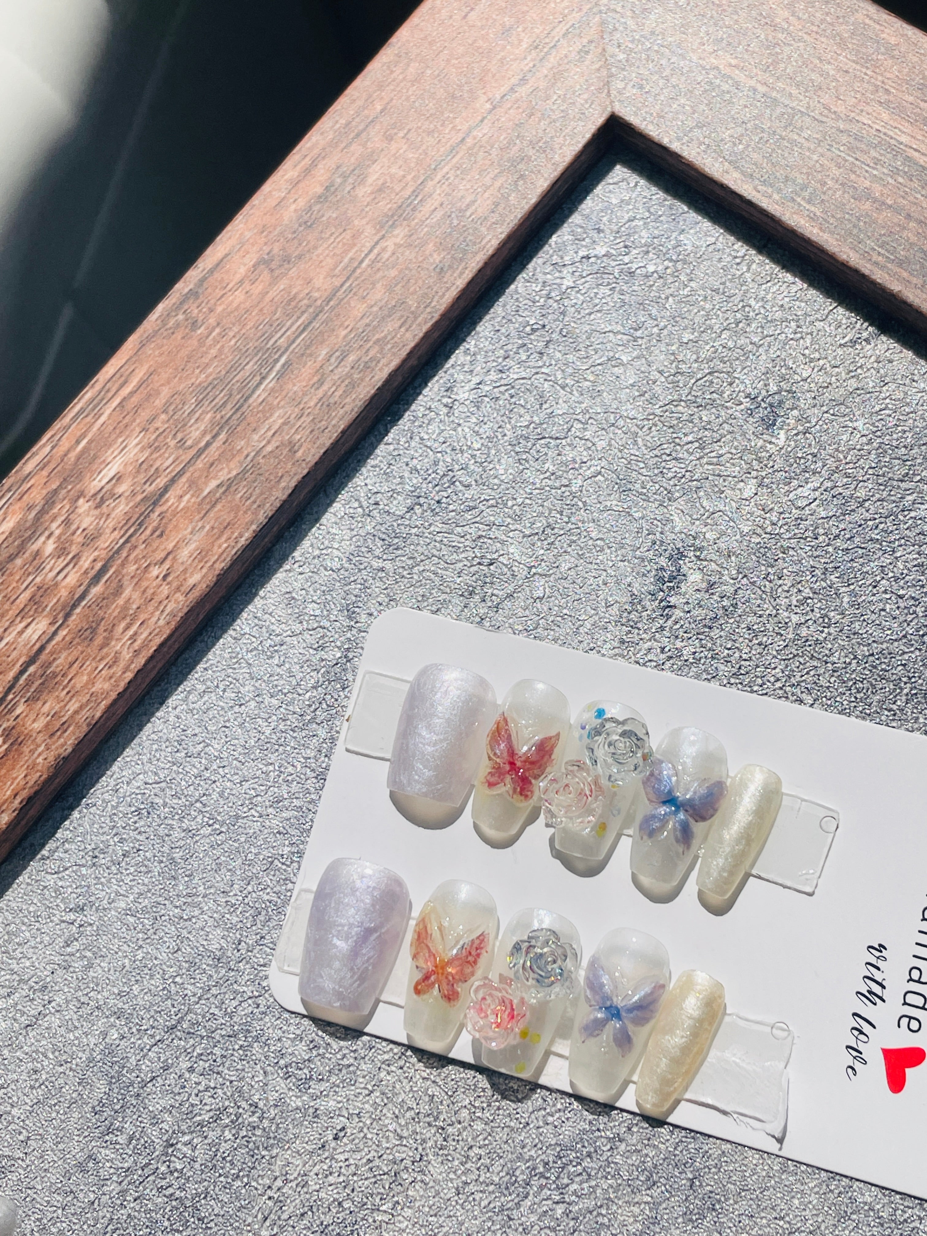3D Butterfly + Camellia